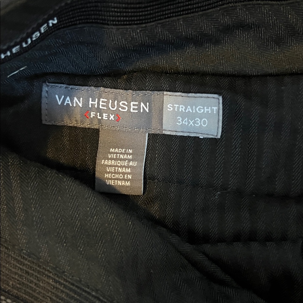 Van Heusen Men's Dress Pants - Dark Gray - Picture 3 of 7